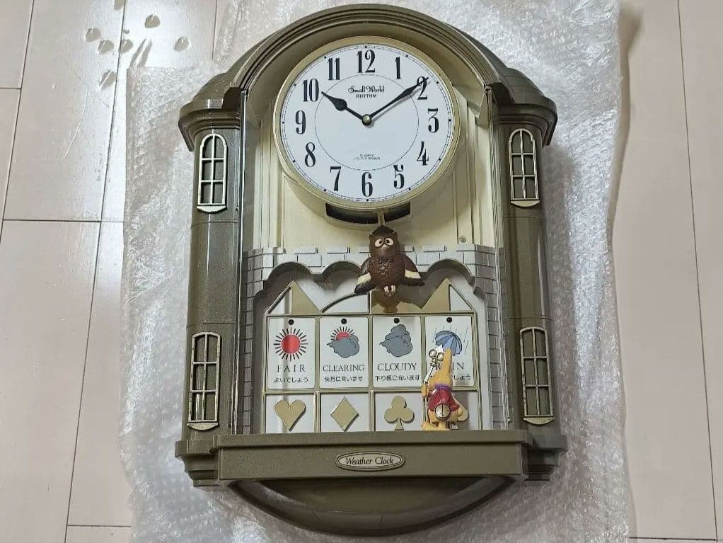 スモールワールド ウェザー からくり時計 メロディ時計 レア 動作確認済み