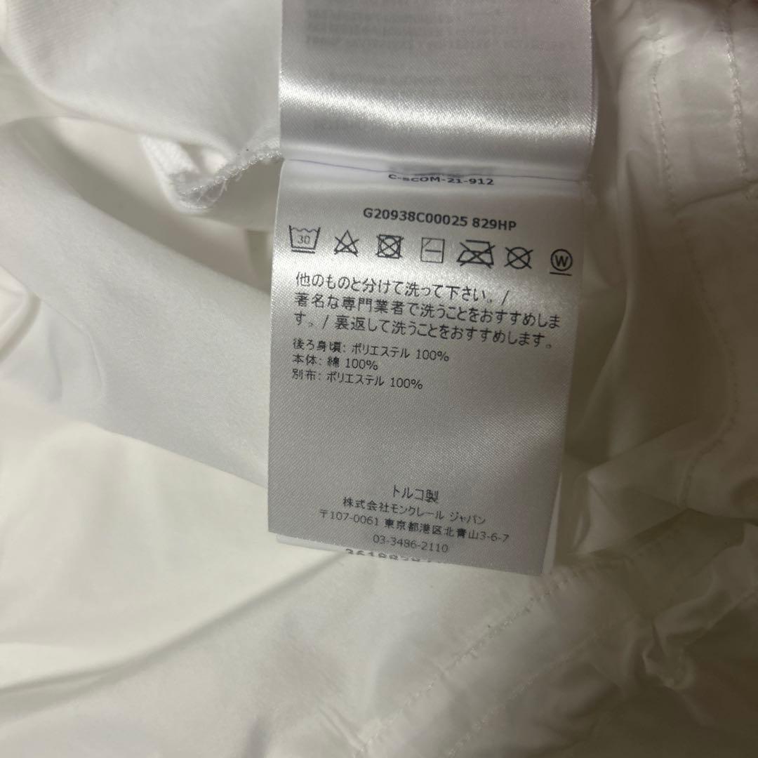 MONCLER ホワイト 半袖シャツ フリル裾！美品！またまたお値下げです！