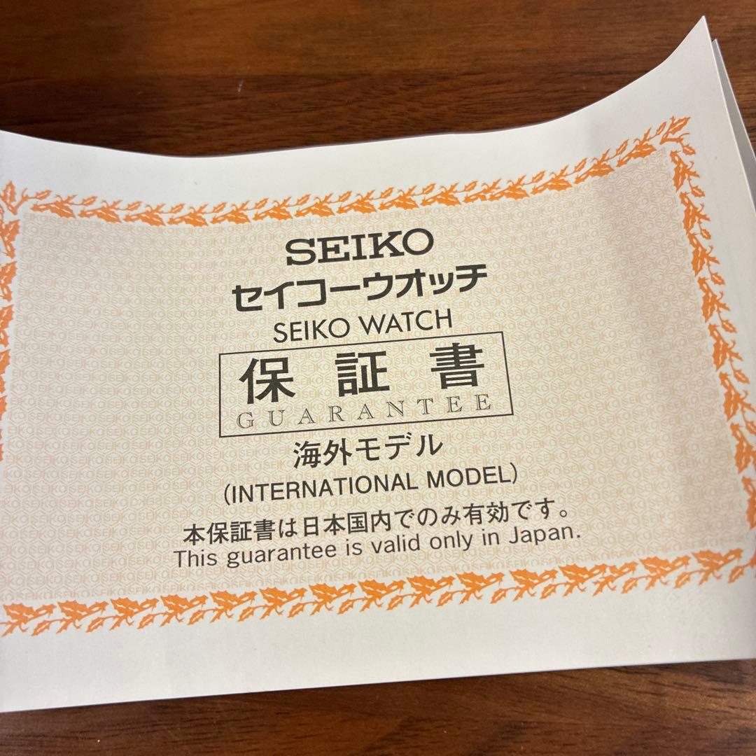 SEIKO SOM 海外モデル　クロノグラフ レッド