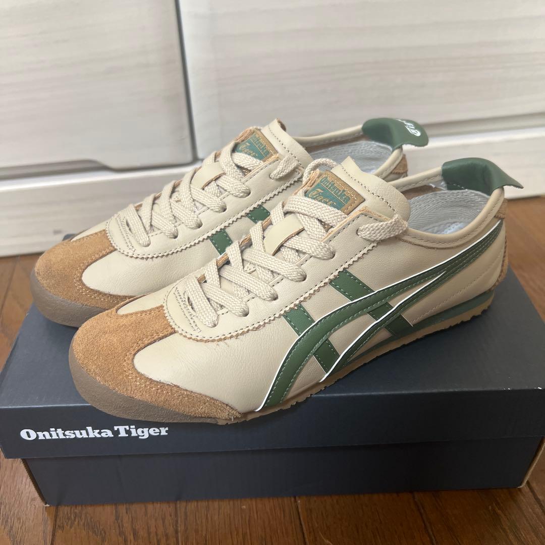 Onitsuka Tiger カジュアルスニーカー ベージュ/グリーン