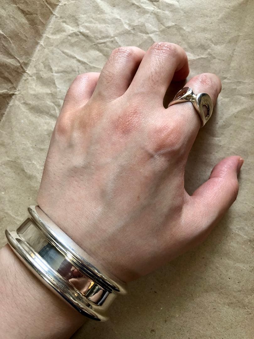 vintage old 925 リムバングル ブレスレット