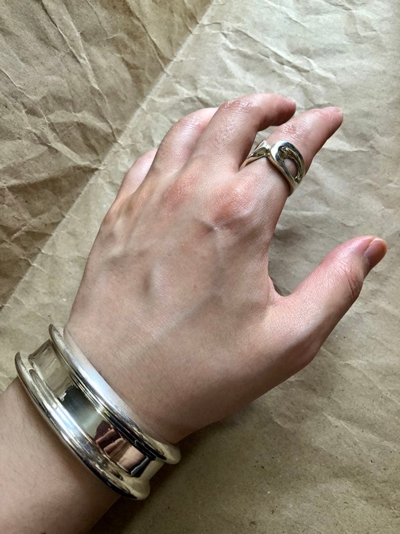 vintage old 925 リムバングル ブレスレット