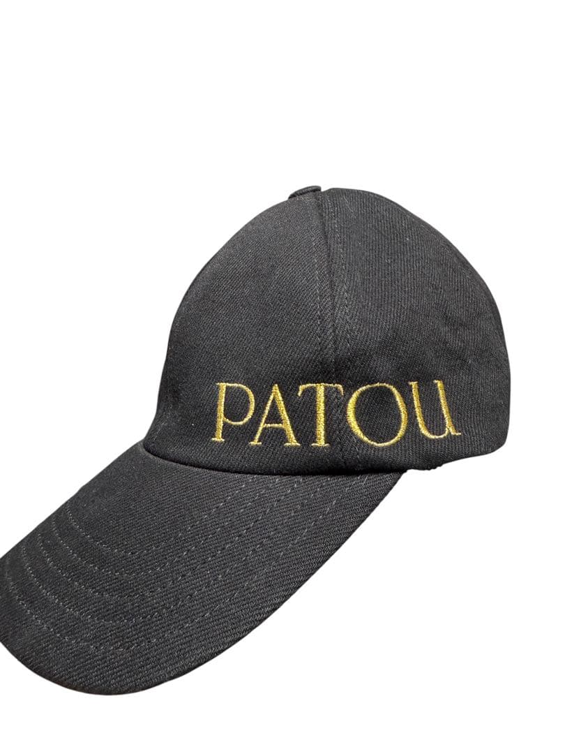 Patou 黒XS/S オーガニックコットンデニム パトゥ キャップ