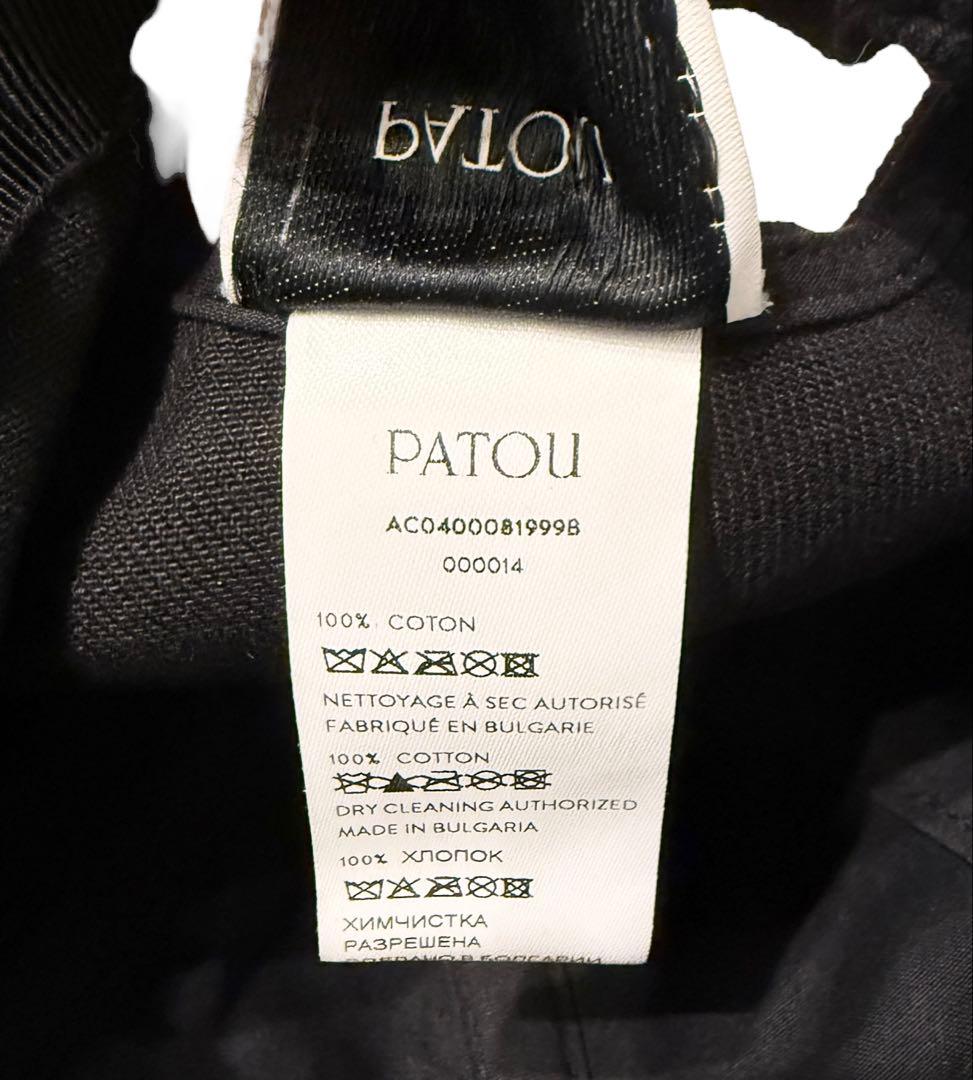 Patou 黒XS/S オーガニックコットンデニム パトゥ キャップ