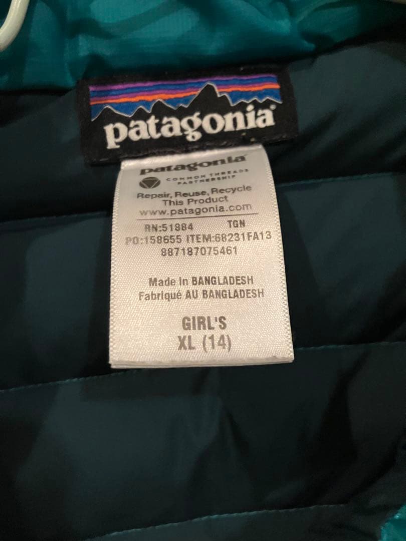 patagonia XL ダウンジャケット　キッズ150 大人S