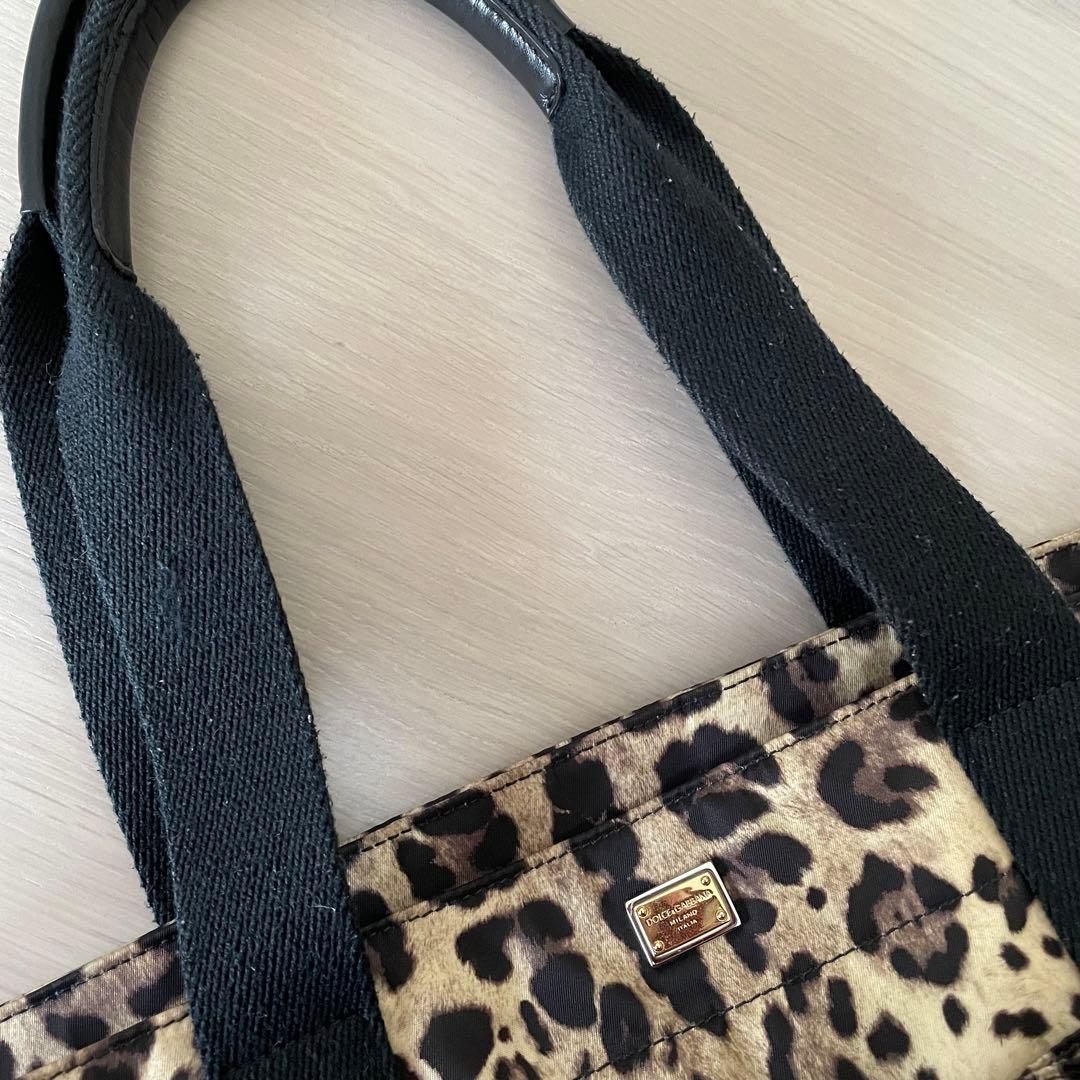 DOLCE & GABBANA マザーズバッグ レオパード ドルガバ