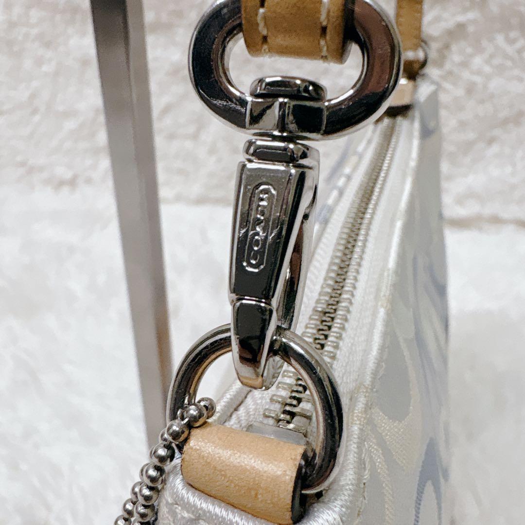 COACH コーチ アクセサリーポーチ シグネチャー キャンバス マルチカラー