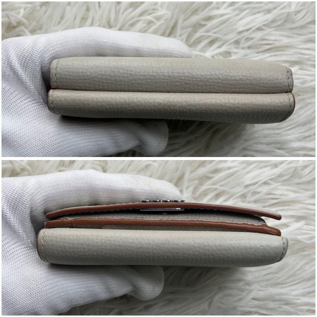 ✨極美品✨LOEWE トライフォールドウォレット　アナグラム　レザー　付属品完備