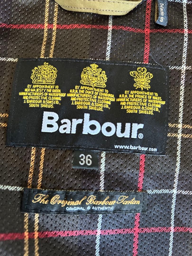 c*e様 【定番】Barbour ビデイルsl ノンオイル 36