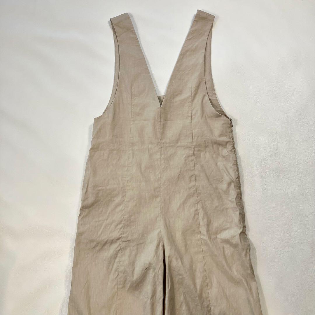 デプレ　24春夏　リネンナイロンストレッチ Vネックサロペット　完売品