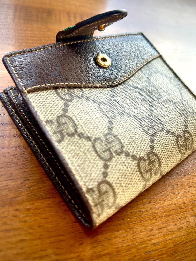 【美品】GUCCI Shelley Line 二つ折り財布