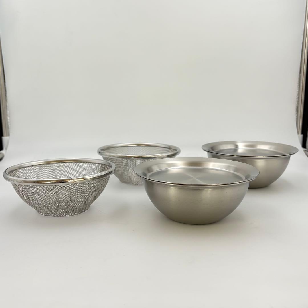 SHIN ETSU 新越 フタ付ざるボウル 9点 ミニ 6点 セット 未使用