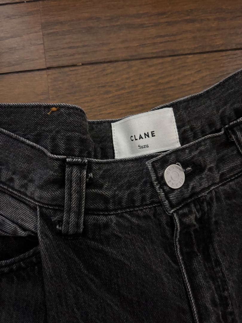 SuzuHirose×CLANE TUCK WIDE DENIM PANTS