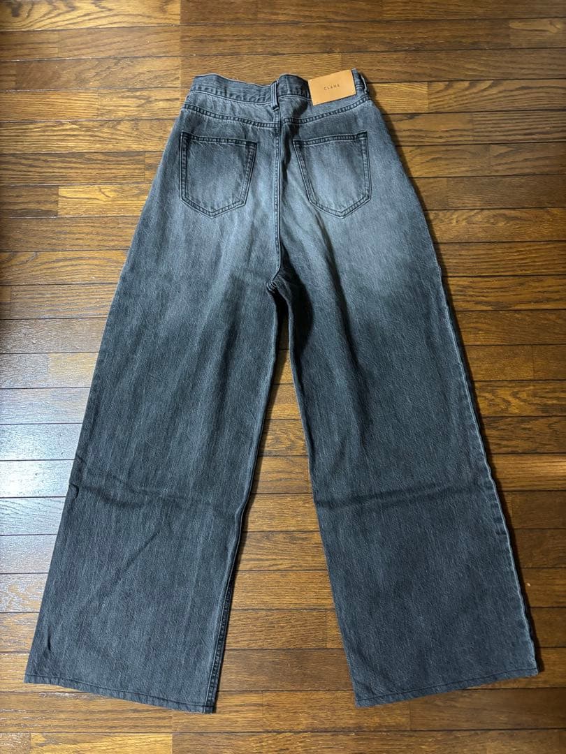 SuzuHirose×CLANE TUCK WIDE DENIM PANTS