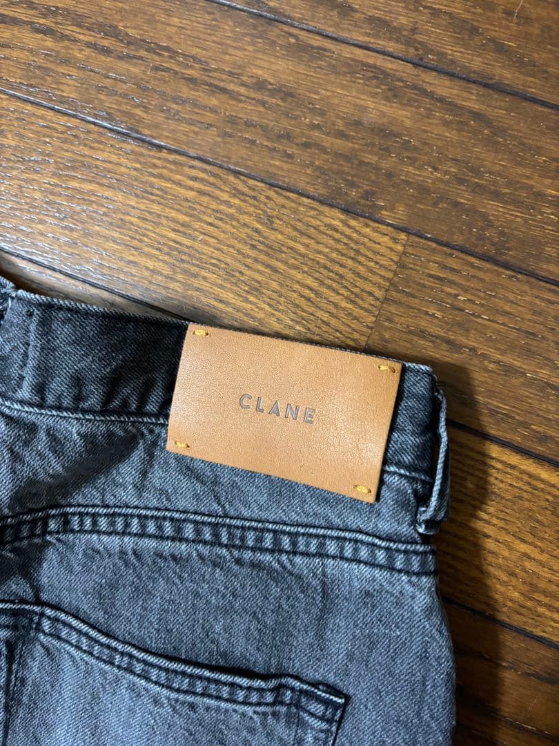 SuzuHirose×CLANE TUCK WIDE DENIM PANTS