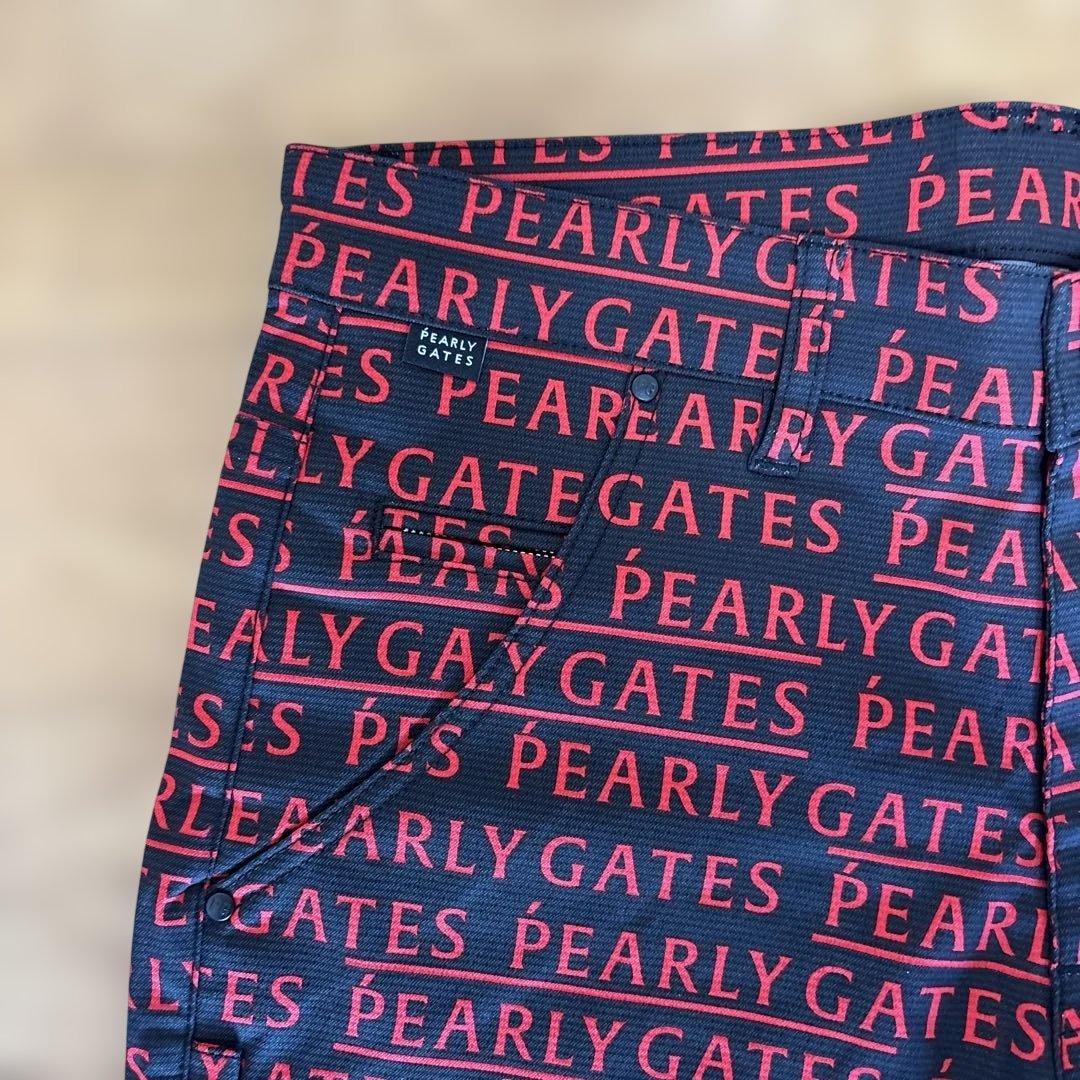 ☆新品☆ PEARLY GATES ストレッチパンツ M ブラック/レッド