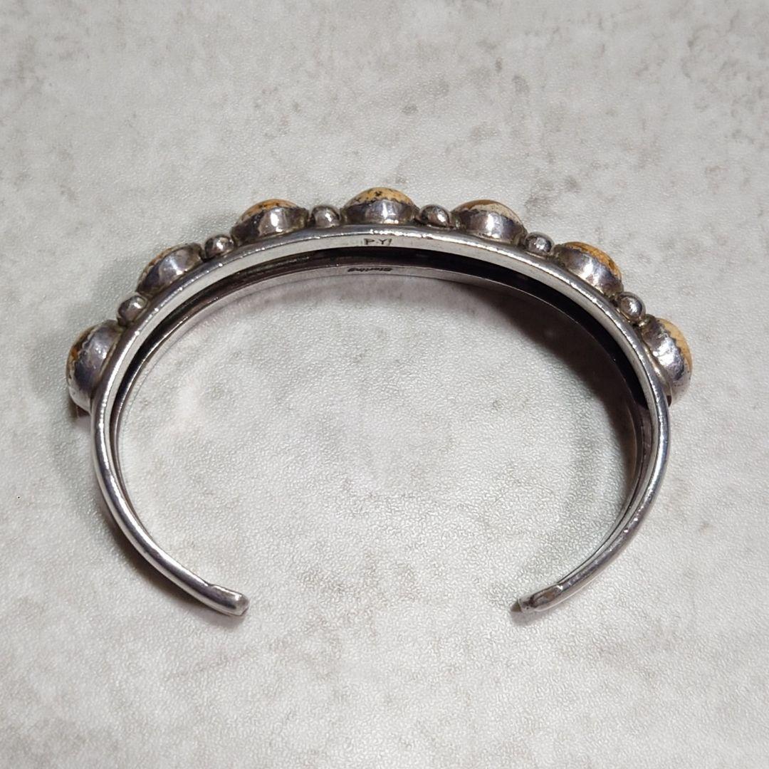H*o様 NAVAJO ナバホ Picture Jasper 7連バングル 92