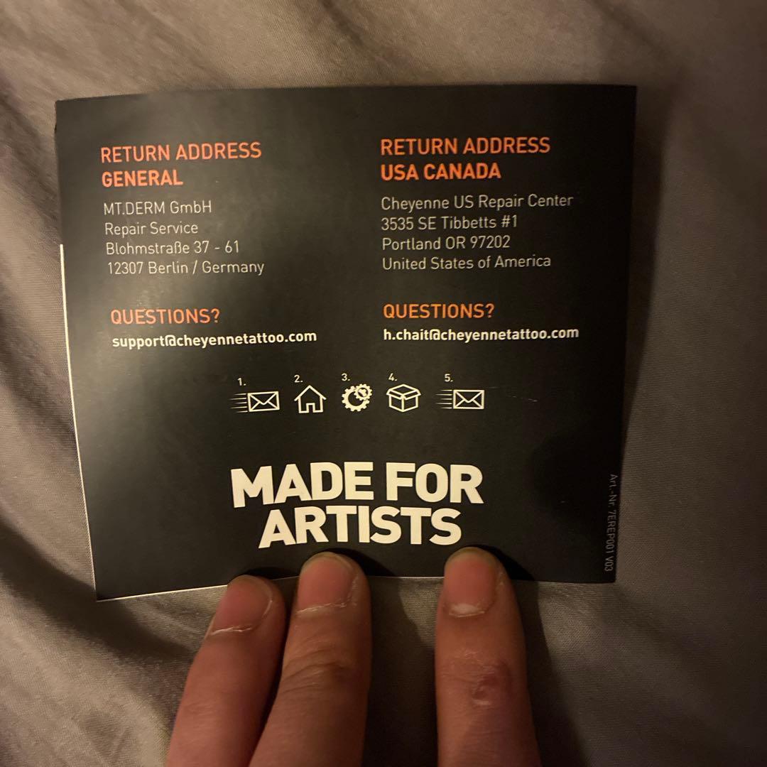 即日配送　美品　タトゥーマシン Cheyenne SOL NOVA