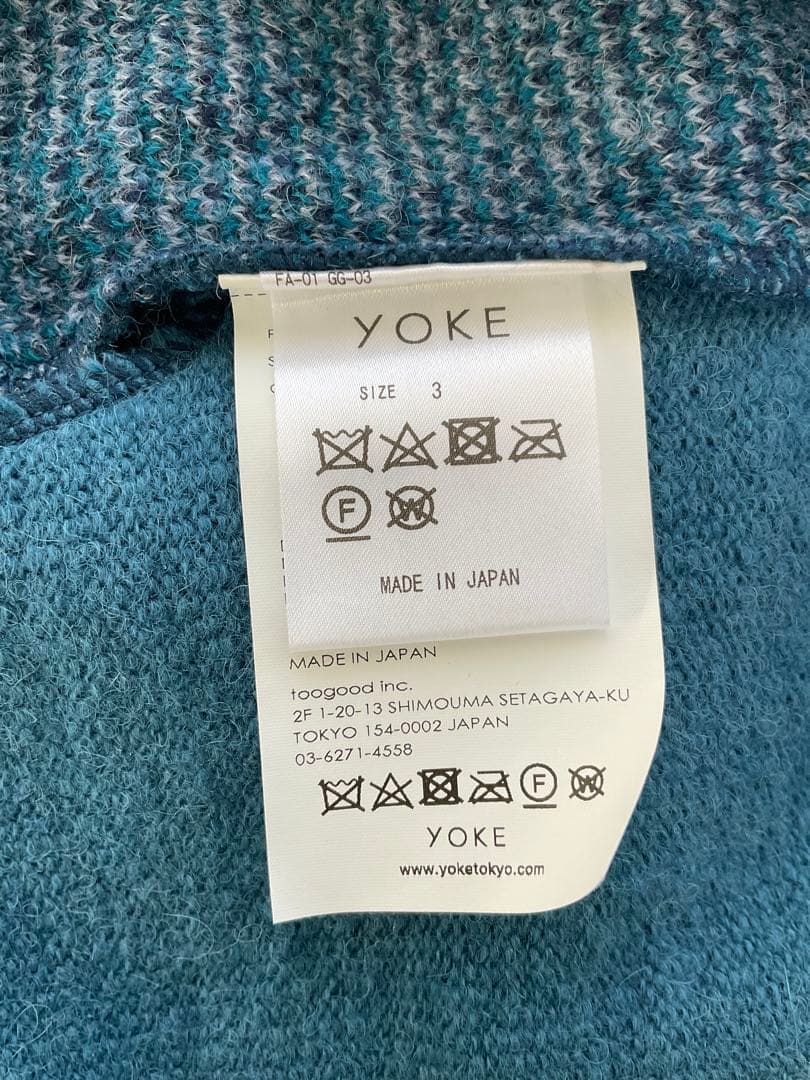 【美品】YOKE / GRADATION JACQUARD CARDIGAN 3