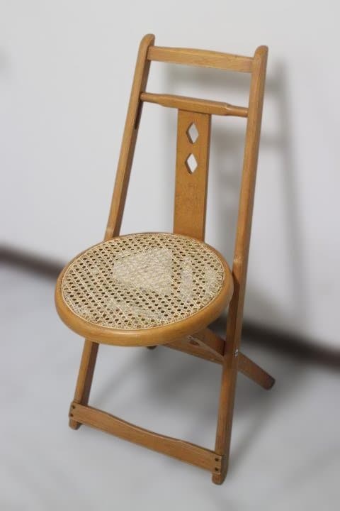 秋田木工 フォールディング チェア ベントウッド 折り畳み 椅子 曲木 ラタン