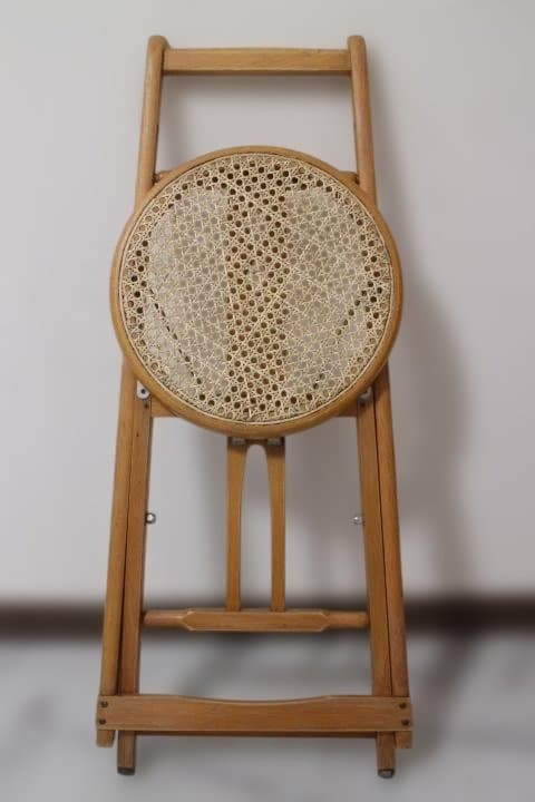 秋田木工 フォールディング チェア ベントウッド 折り畳み 椅子 曲木 ラタン