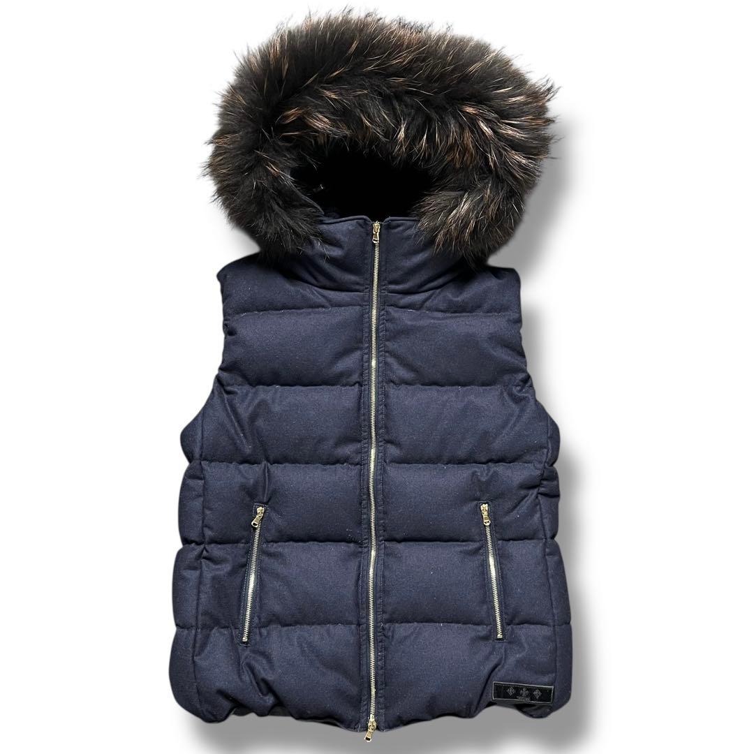 美品 TATRAS タトラス カシミヤ ウール ダウンベスト アウター ファー