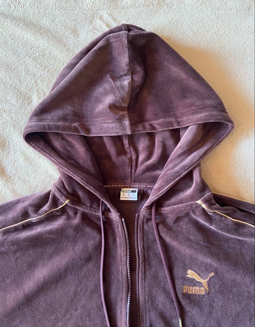 【人気色】PUMA ベロア トラックジャケット セットアップ