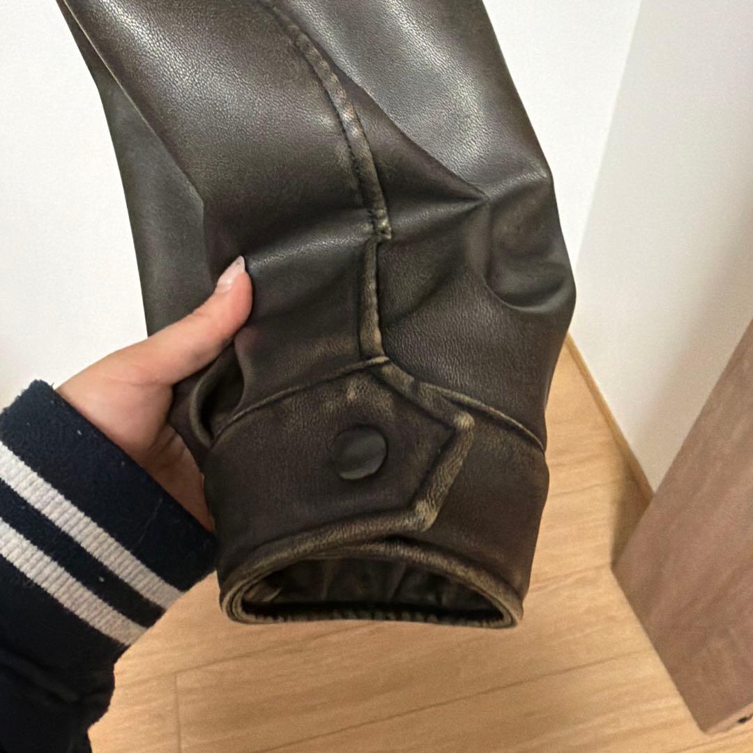 LAGUA GEM ダークブラウン レザージャケット