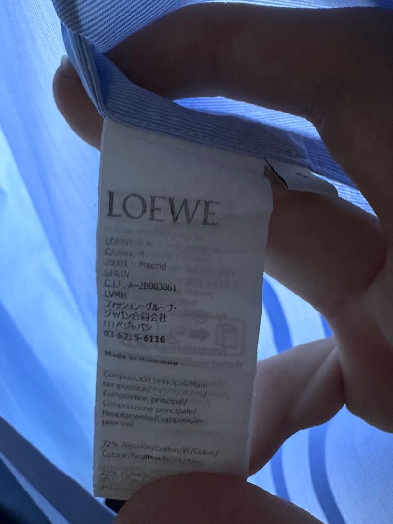 Loewe アシンメトリーシャツ　15ss jwアンダーソン