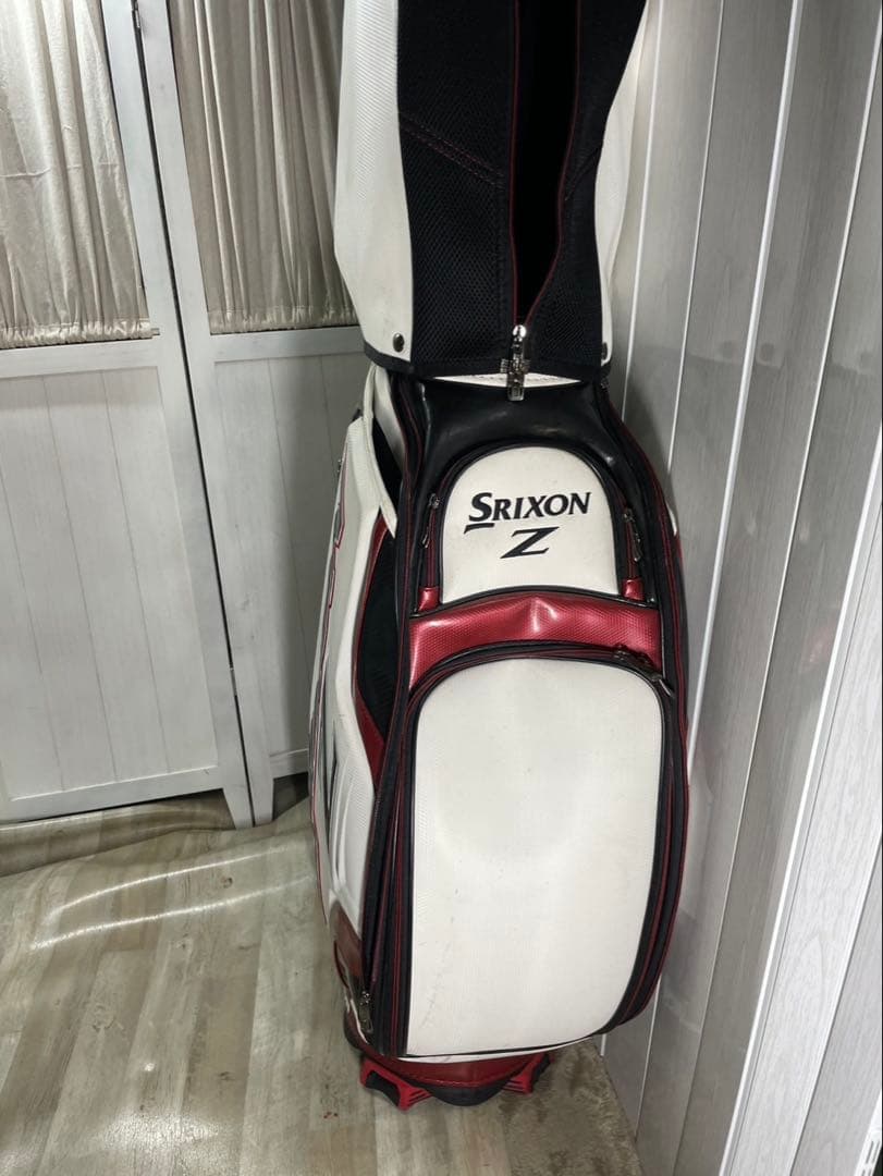 Srixon Z フルキャディバッグ ホワイト・レッド・ブラック