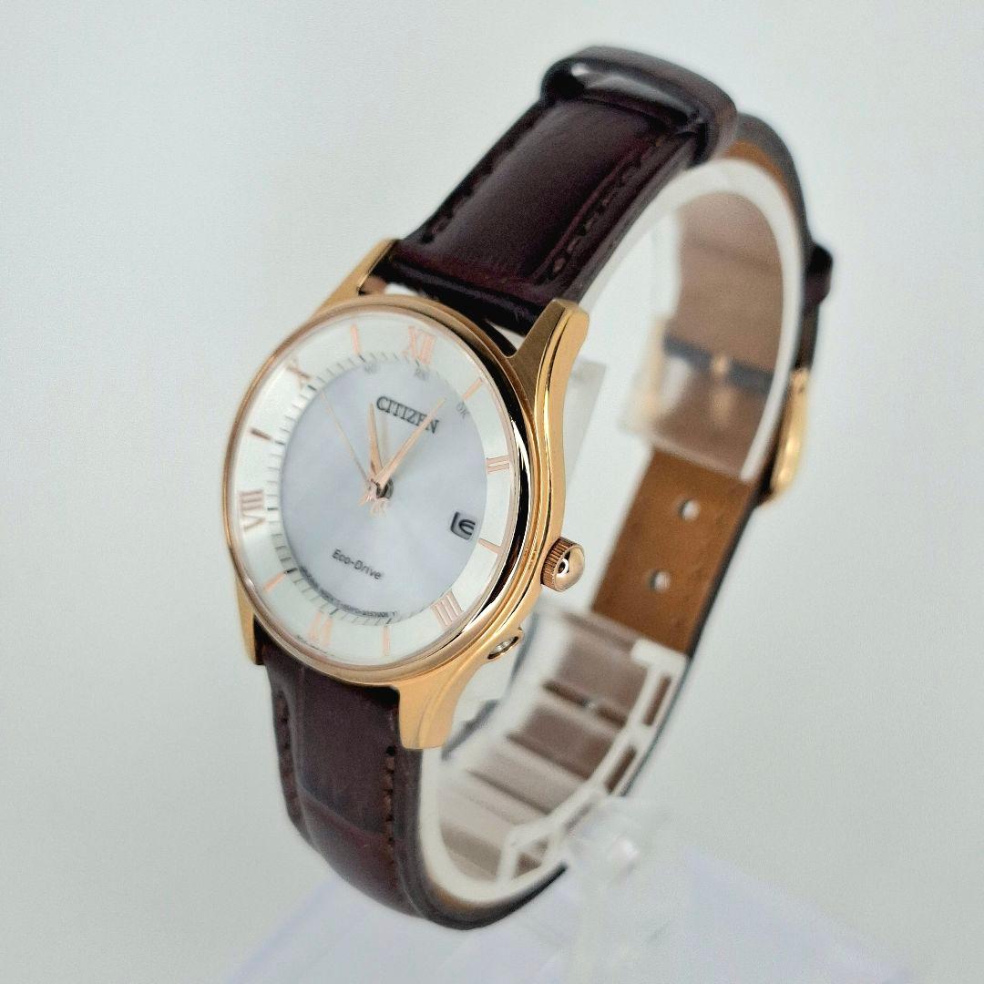 ✨美品 シチズン エコドライブ レザー バンド CITIZEN ブラウン