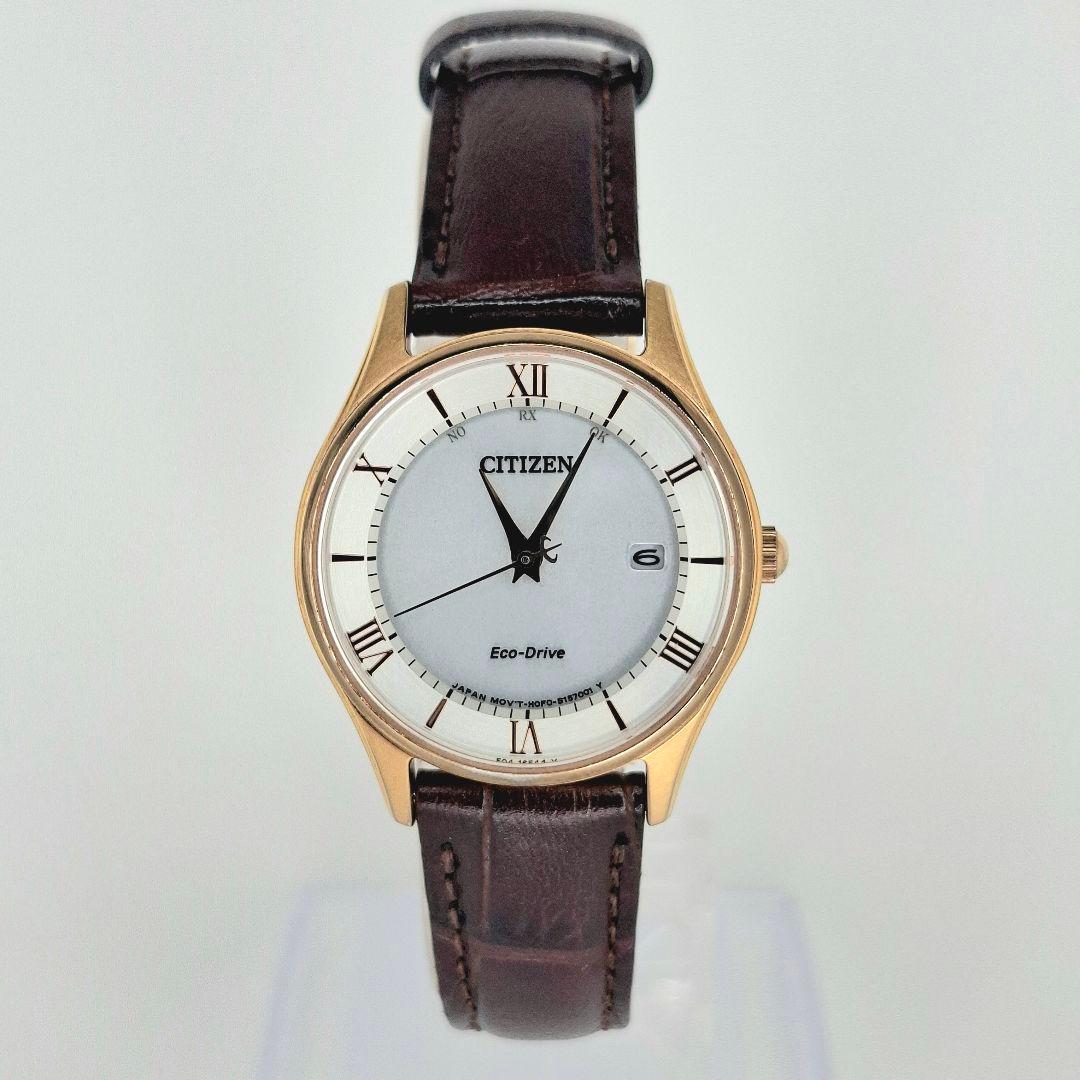 ✨美品 シチズン エコドライブ レザー バンド CITIZEN ブラウン