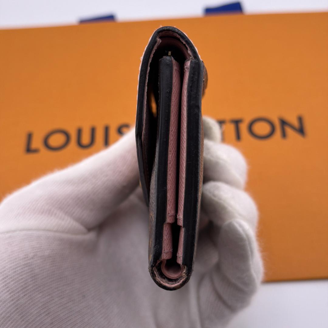 ひめルイヴィトン モノグラム ポルトフォイユ ゾエ ローズバレリーヌ