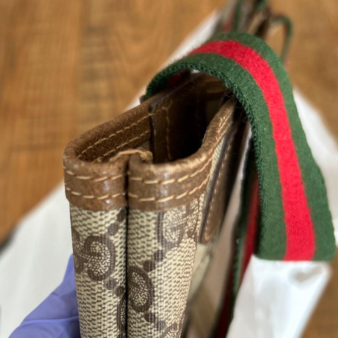 美品　GUCCI グッチ シェリーライン トートバッグ　 オールドグッチ　GG柄