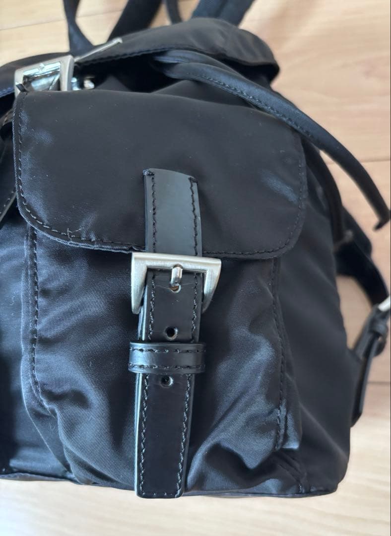 美品 PRADA プラダ ナイロン リュック バックパック ブラック