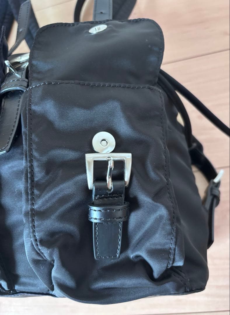 美品 PRADA プラダ ナイロン リュック バックパック ブラック
