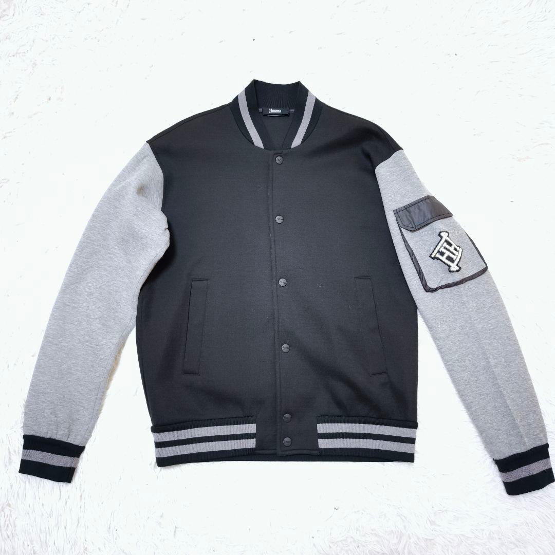 【極美品】22AW HERNO ヘルノ ブランドロゴ ボタンダウン ブルゾン44