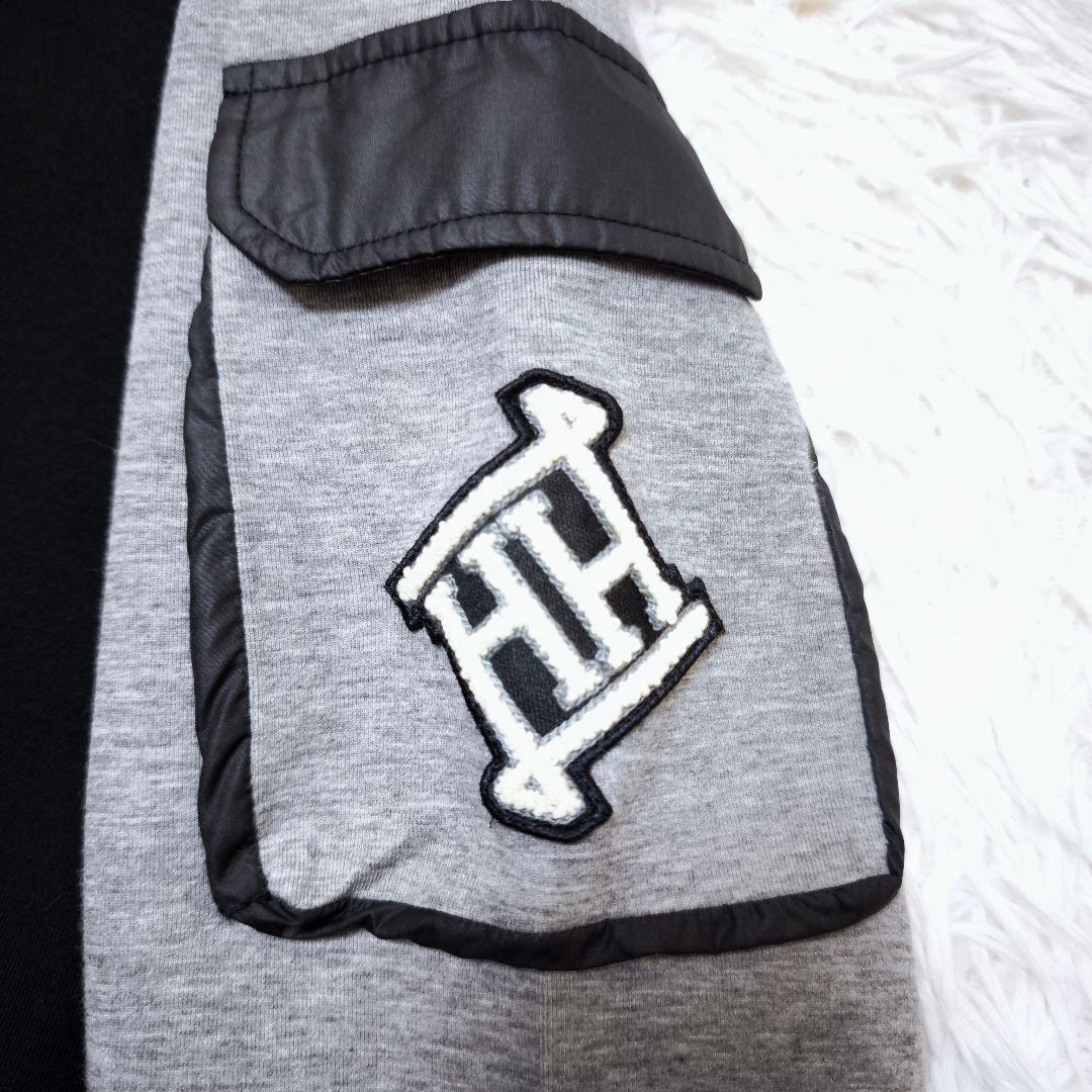 【極美品】22AW HERNO ヘルノ ブランドロゴ ボタンダウン ブルゾン44
