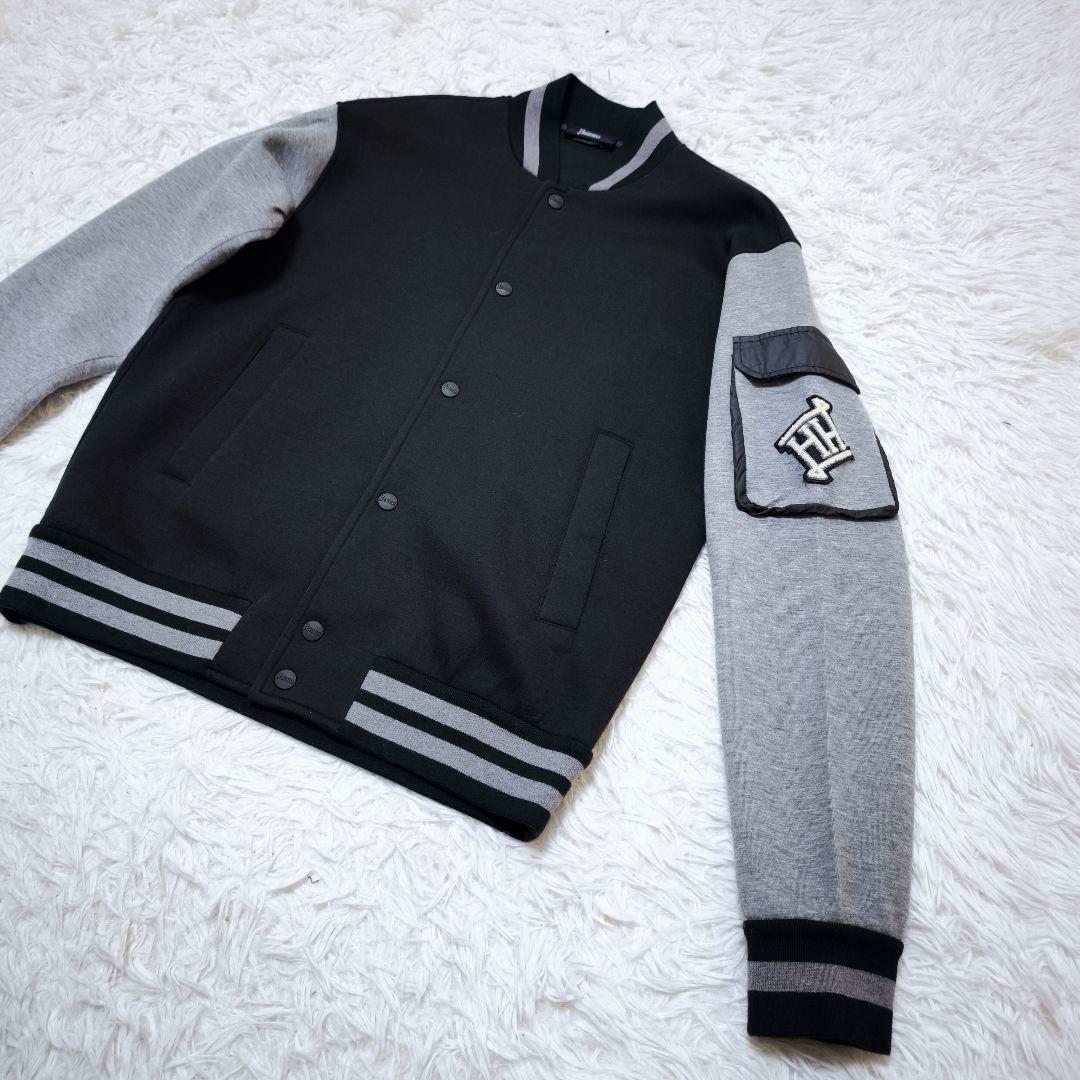 【極美品】22AW HERNO ヘルノ ブランドロゴ ボタンダウン ブルゾン44