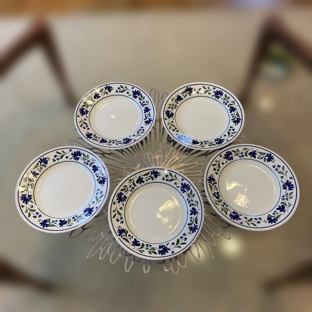 Churchill 花柄皿 17cm 5枚セット