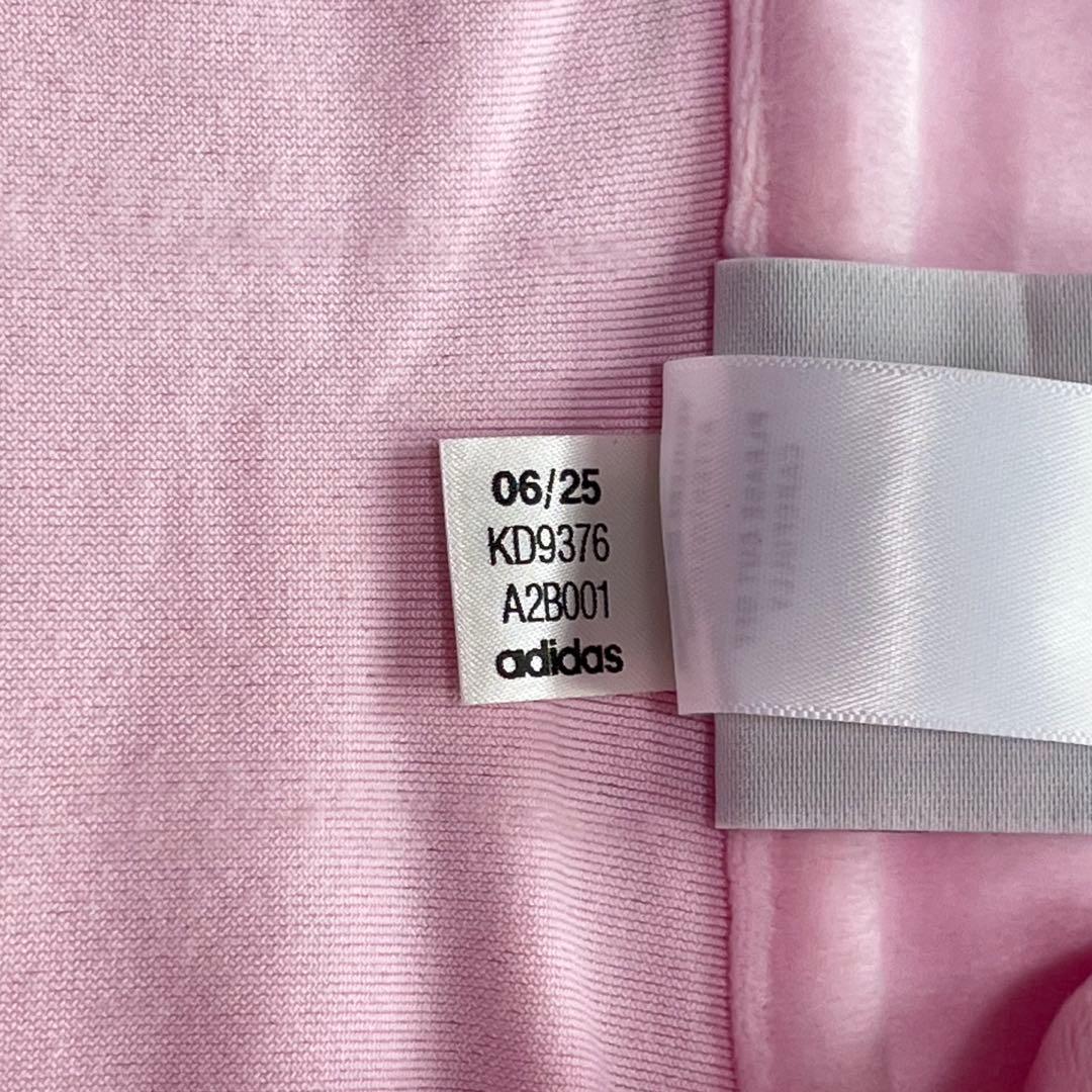 adidas × SNIDEL ベロア トラックジャケット パステル ピンク L