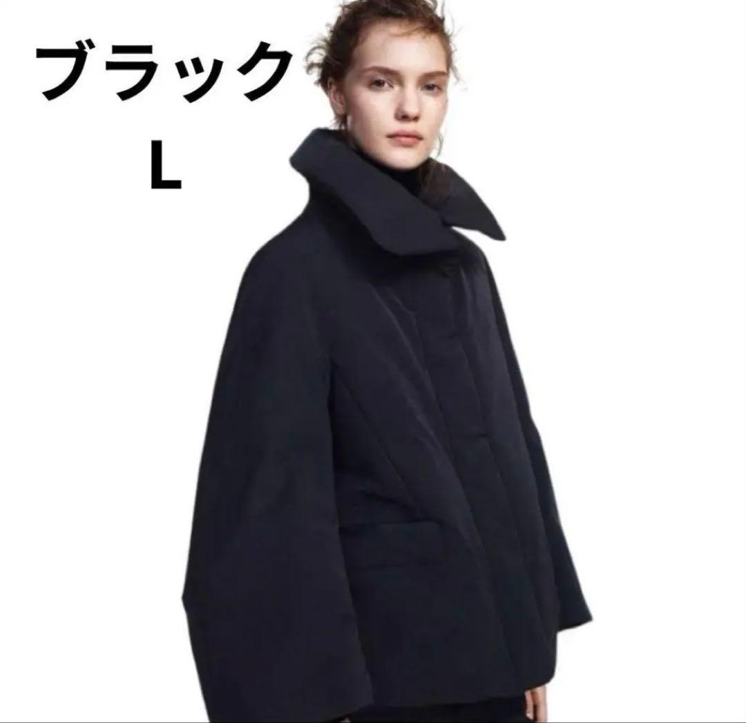 ユニクロ +J プラスジェイ　ハイブリッドダウンジャケット L ブラック