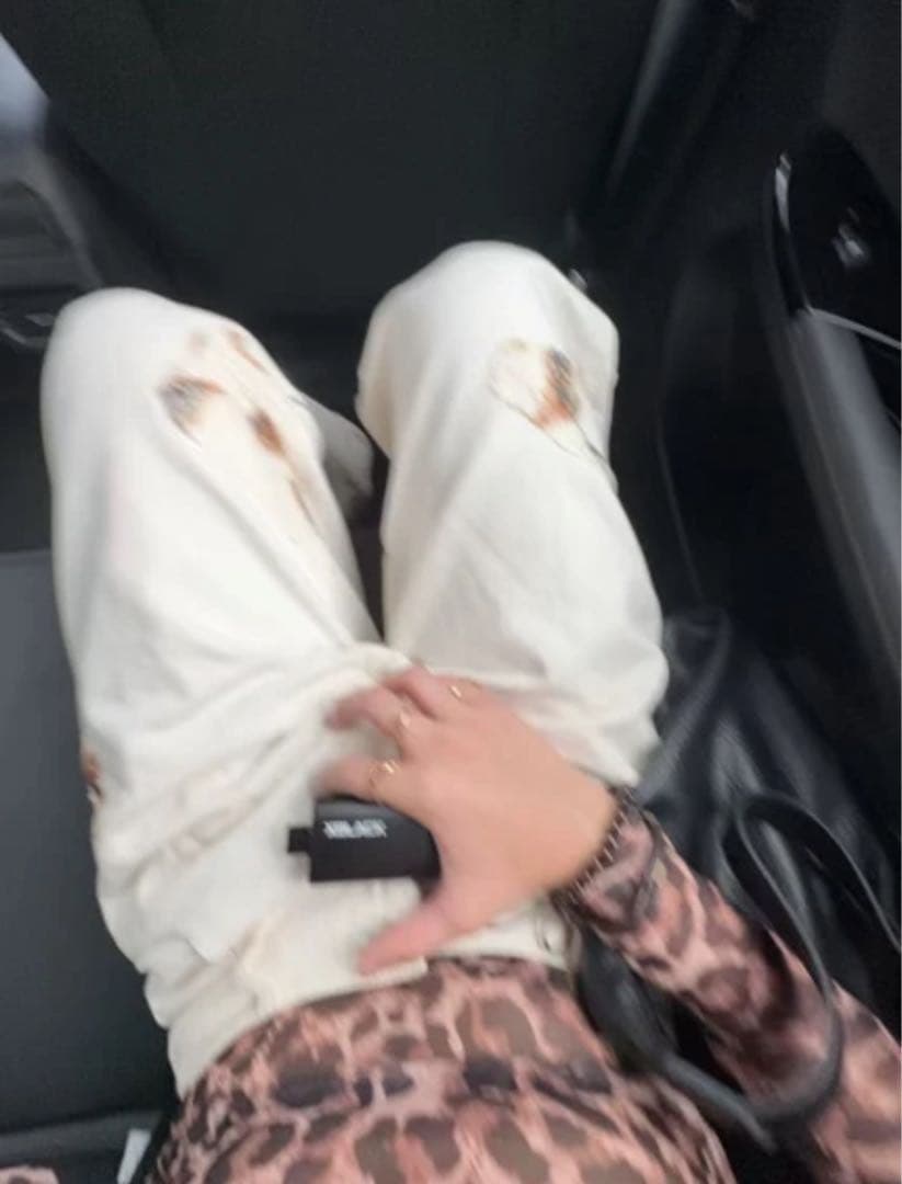 y2k セカンドスキン グランジ レオパード ロンT