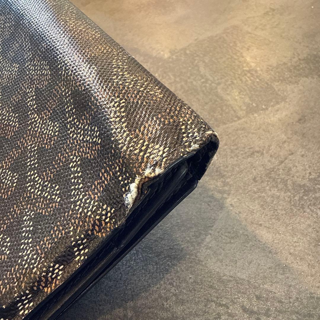 GOYARD ゴヤール　ヘリンボーン　長財布　黒