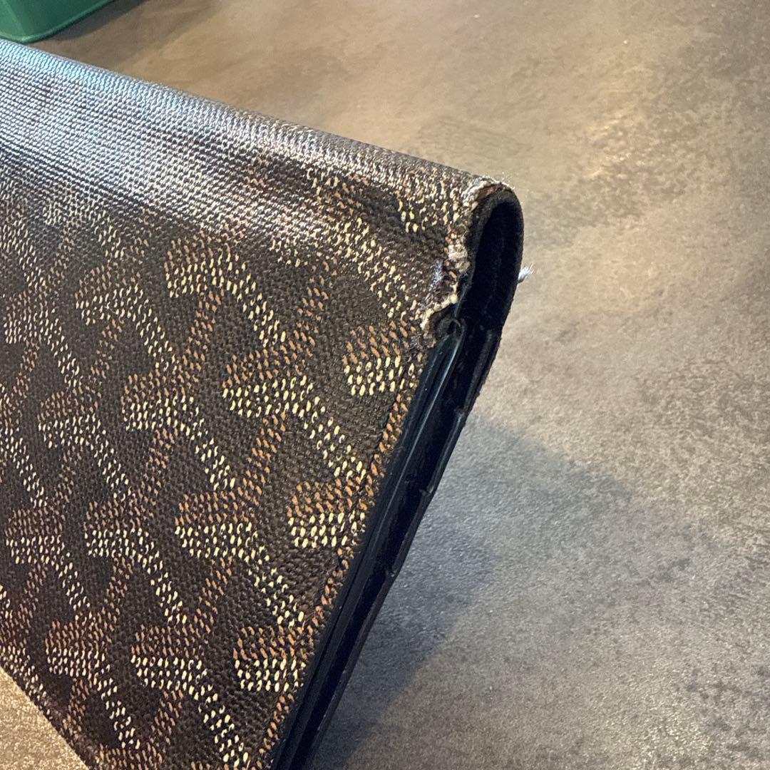 GOYARD ゴヤール　ヘリンボーン　長財布　黒