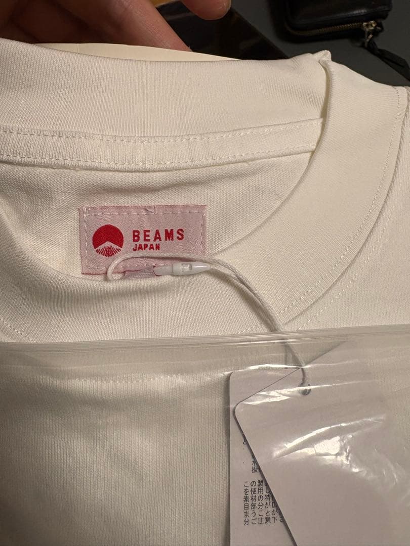 【新品】beams Japanビームス　ヘビーウェイト白黒L size2枚セット