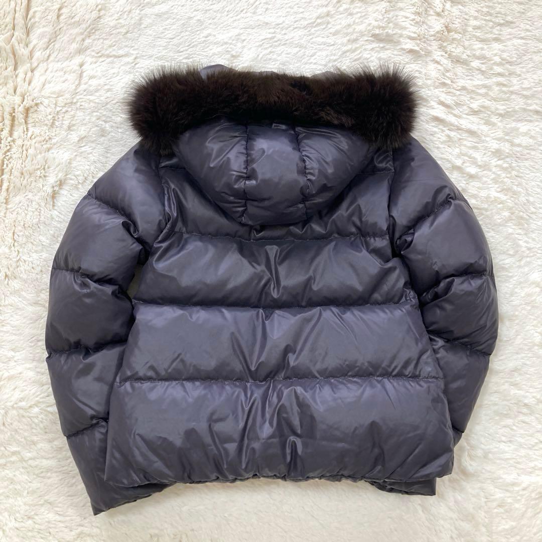 【極美品】デュベティカ 2way ダウンジャケット ファー 40 深紫