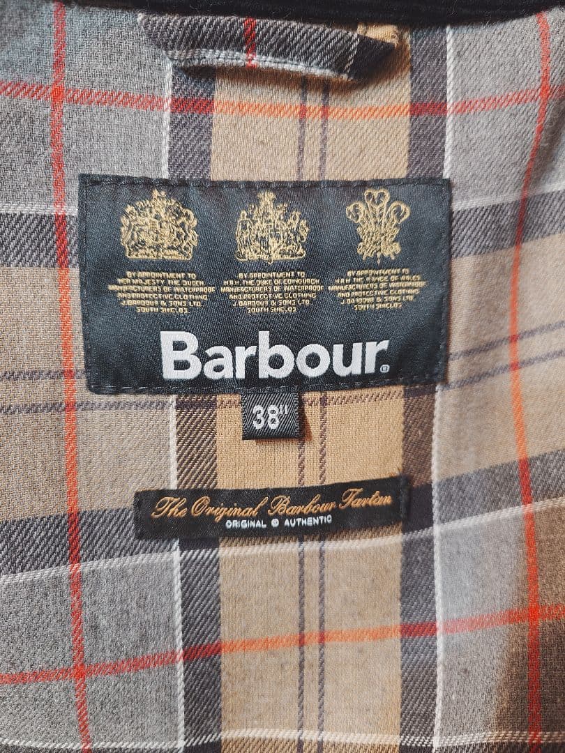 Barbour　BURGHLEY JACKET 2LAYER　ノンワックス