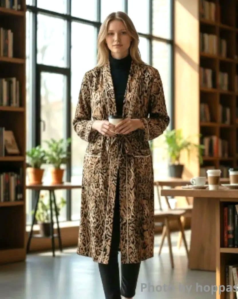 極美品✜LEONARDレオナール シルク ロングコート