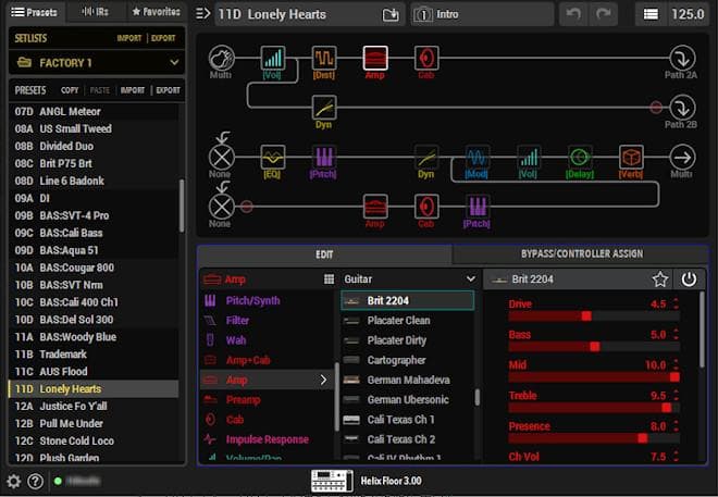 LINE6 Helix Floor + EVHプリセット + 電源シールド付属